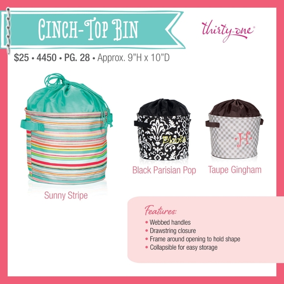 Thirty-One Cinch Up Bin - Picture 6 of 6